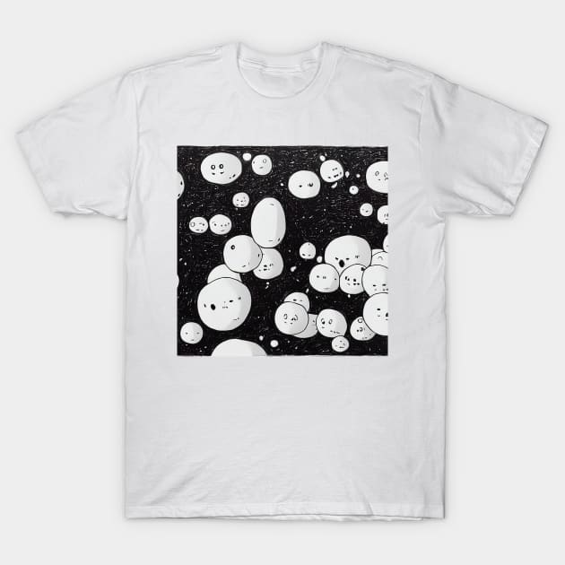 Monsters doodles T-Shirt by Alekxemko